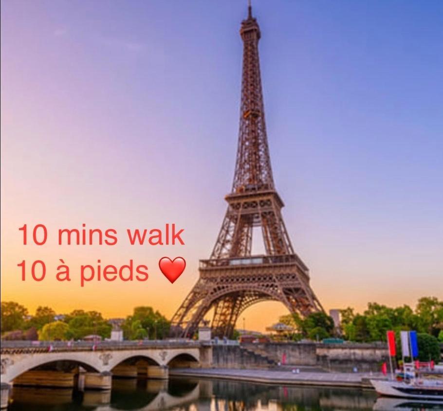Studio 10 Mins Walk Eiffel Tower, Paris 16 Exterior foto